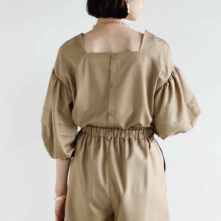 【セットアップ対応】タック袖ブラウス | GeeRA | 詳細画像7 