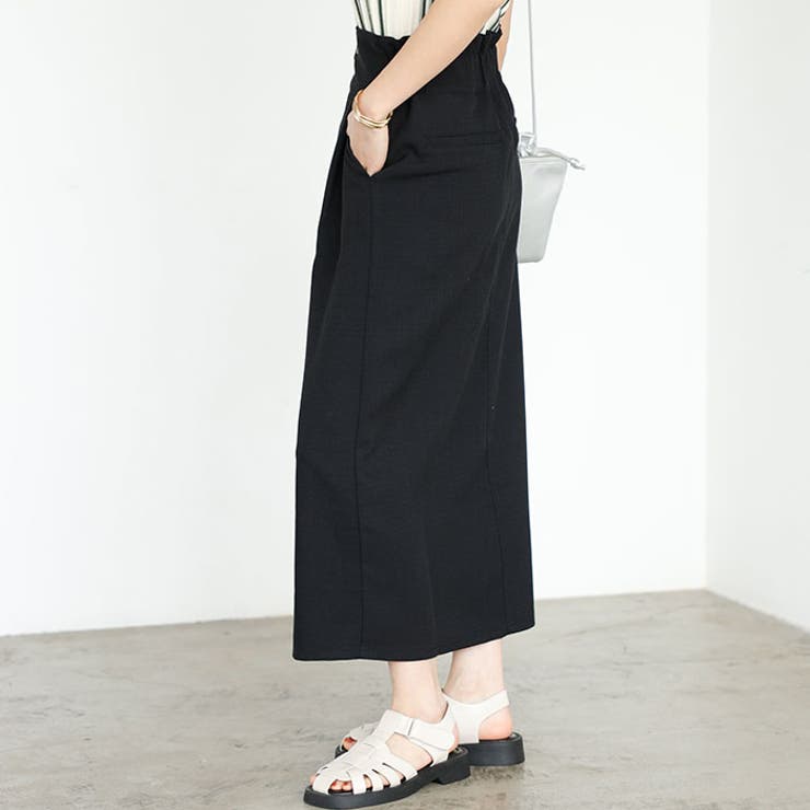 リネンタッチハイウエストタイトスカート | GeeRA | 詳細画像12 