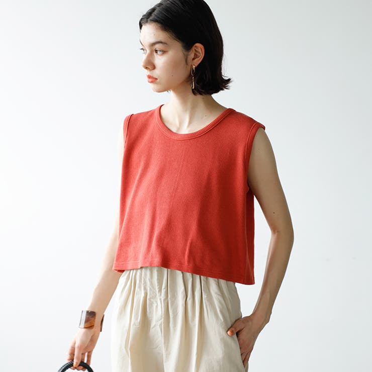 スナップボタンワッフルクロップドトップス | GeeRA | 詳細画像11 