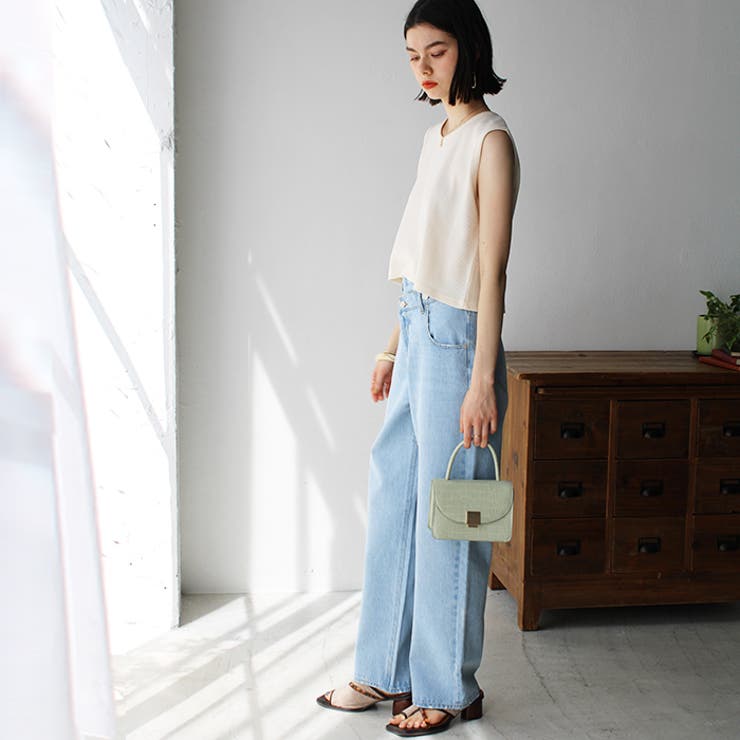 スナップボタンワッフルクロップドトップス | GeeRA | 詳細画像30 