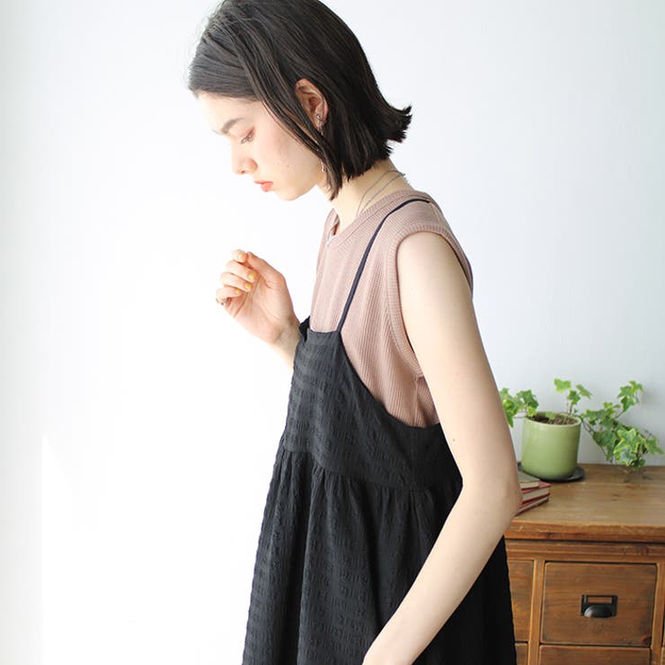 スナップボタンワッフルクロップドトップス | GeeRA | 詳細画像3 