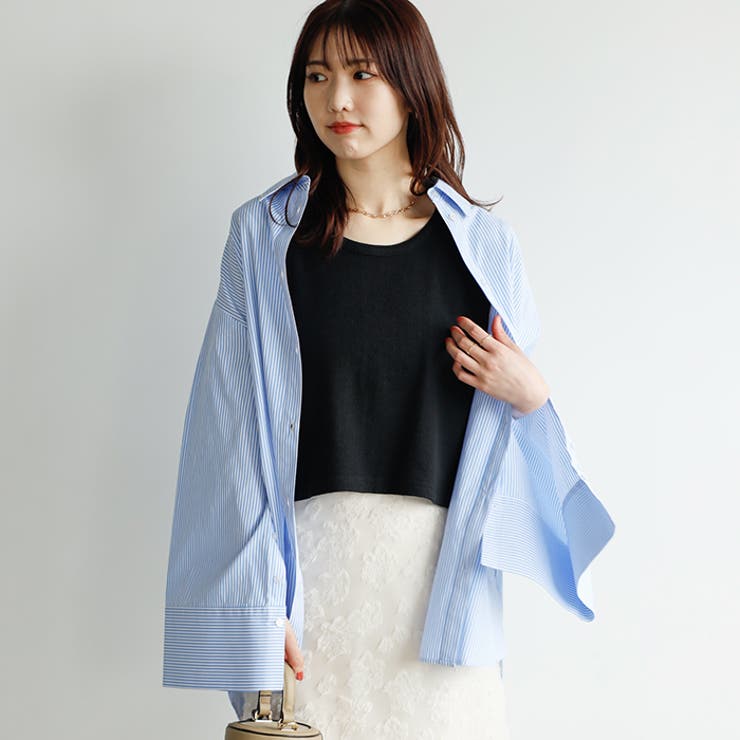 スナップボタンワッフルクロップドトップス | GeeRA | 詳細画像36 