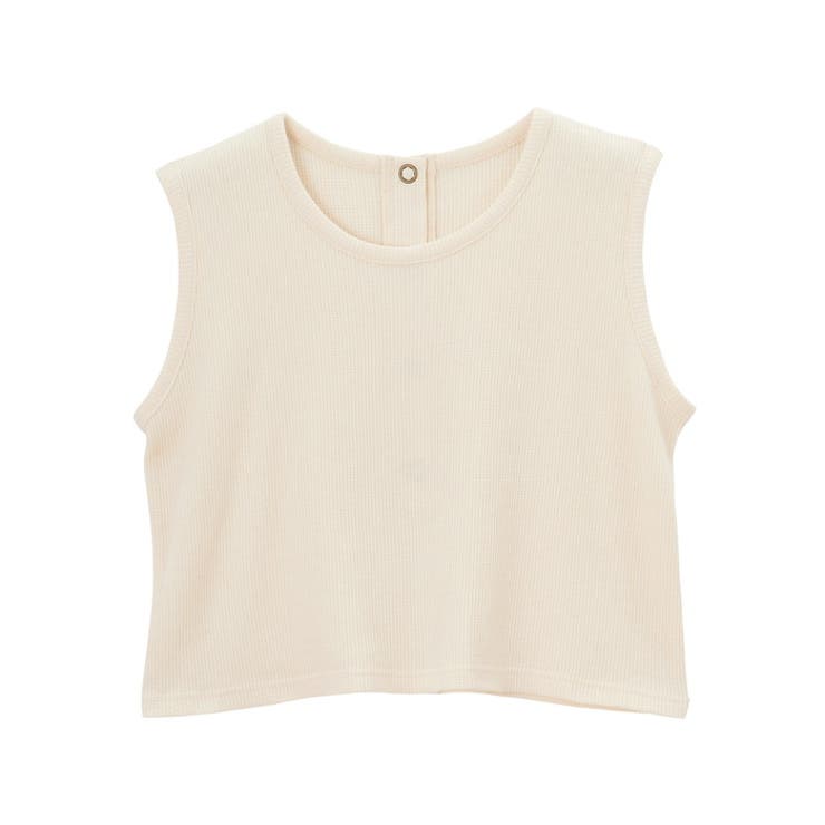 スナップボタンワッフルクロップドトップス | GeeRA | 詳細画像48 