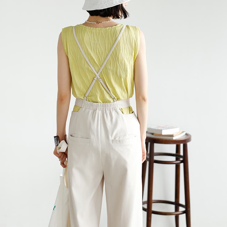 サイドカットアウトサス付ハイウエストパンツ | GeeRA | 詳細画像15 