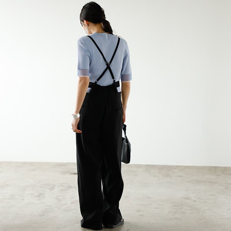 サイドカットアウトサス付ハイウエストパンツ | GeeRA | 詳細画像5 