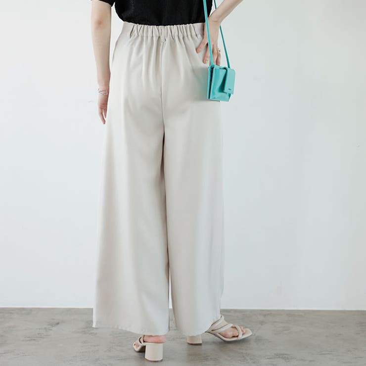 ハイウエストタックデザインスラックスパンツ | GeeRA | 詳細画像17 