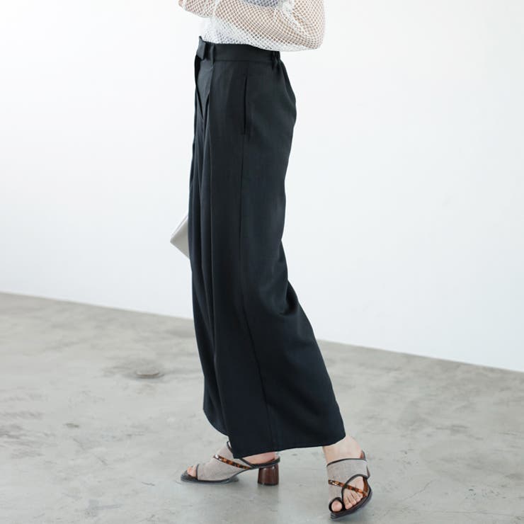 ハイウエストタックデザインスラックスパンツ | GeeRA | 詳細画像12 