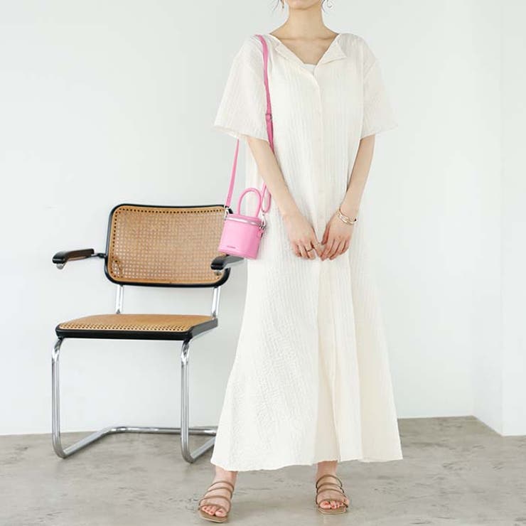 アイボリー | カットシャーリングマルチウェイワンピース＜夏服＞ | GeeRA
