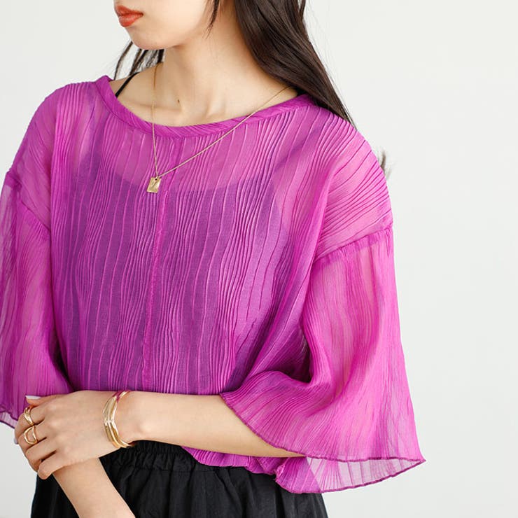 前後２ＷＡＹシアーＴシャツブラウス | GeeRA | 詳細画像9 