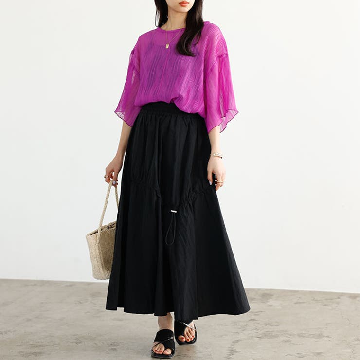 前後２ＷＡＹシアーＴシャツブラウス | GeeRA | 詳細画像10 