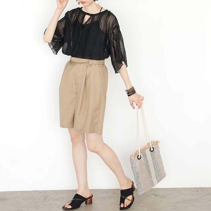 前後２ＷＡＹシアーＴシャツブラウス | GeeRA | 詳細画像2 