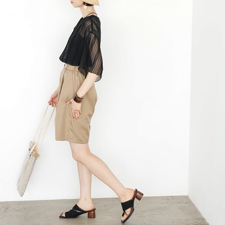 前後２ＷＡＹシアーＴシャツブラウス | GeeRA | 詳細画像3 