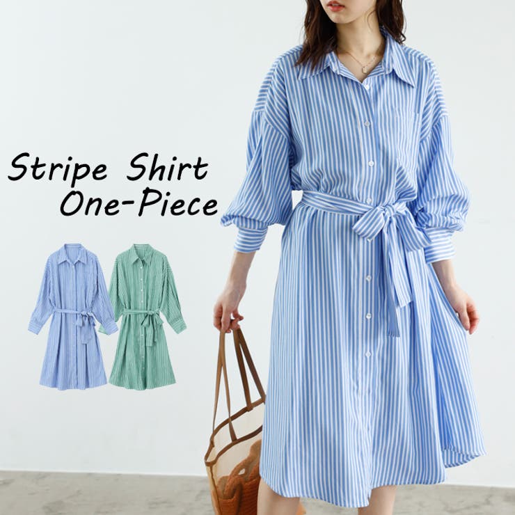 ミディ丈シャツワンピース＜夏服＞[品番：GERW0010267]｜GeeRA