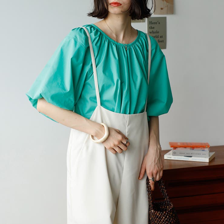 パフスリーブギャザーブラウス | GeeRA | 詳細画像7 