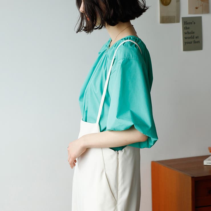 パフスリーブギャザーブラウス | GeeRA | 詳細画像8 