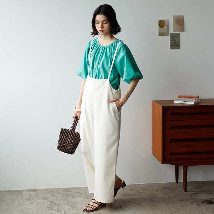 パフスリーブギャザーブラウス | GeeRA | 詳細画像9 