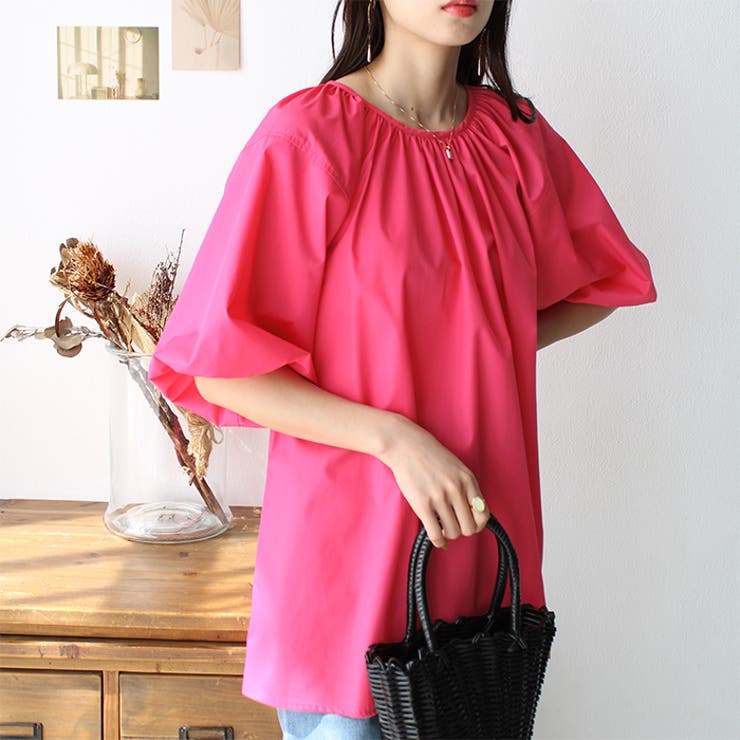 パフスリーブギャザーブラウス | GeeRA | 詳細画像11 