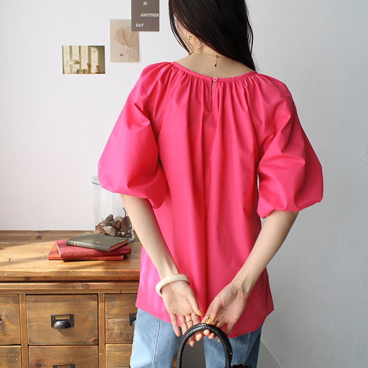 パフスリーブギャザーブラウス | GeeRA | 詳細画像13 