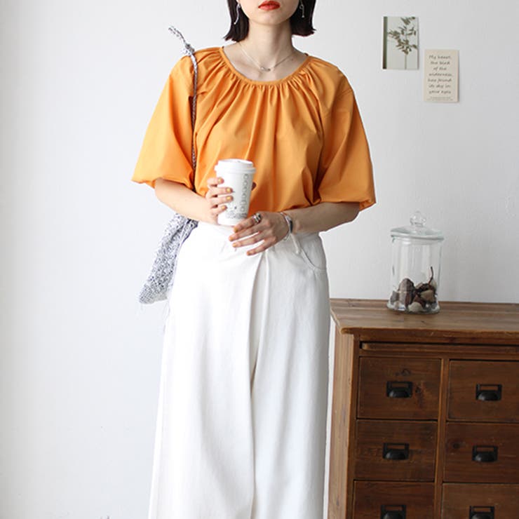 パフスリーブギャザーブラウス | GeeRA | 詳細画像17 