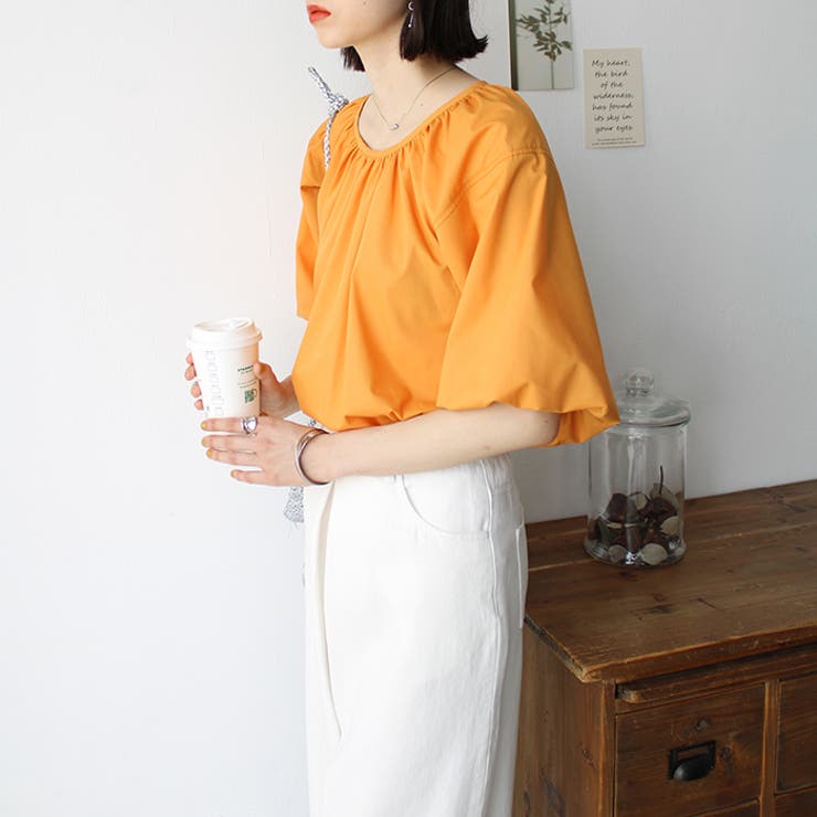 パフスリーブギャザーブラウス | GeeRA | 詳細画像18 