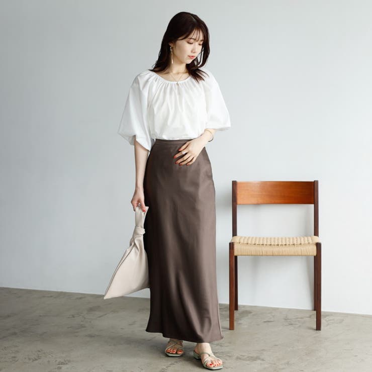 パフスリーブギャザーブラウス | GeeRA | 詳細画像4 