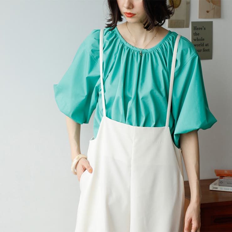 パフスリーブギャザーブラウス | GeeRA | 詳細画像6 