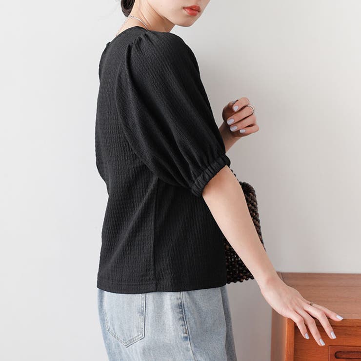 バルーンスリーブジャカードカットソー | GeeRA | 詳細画像16 