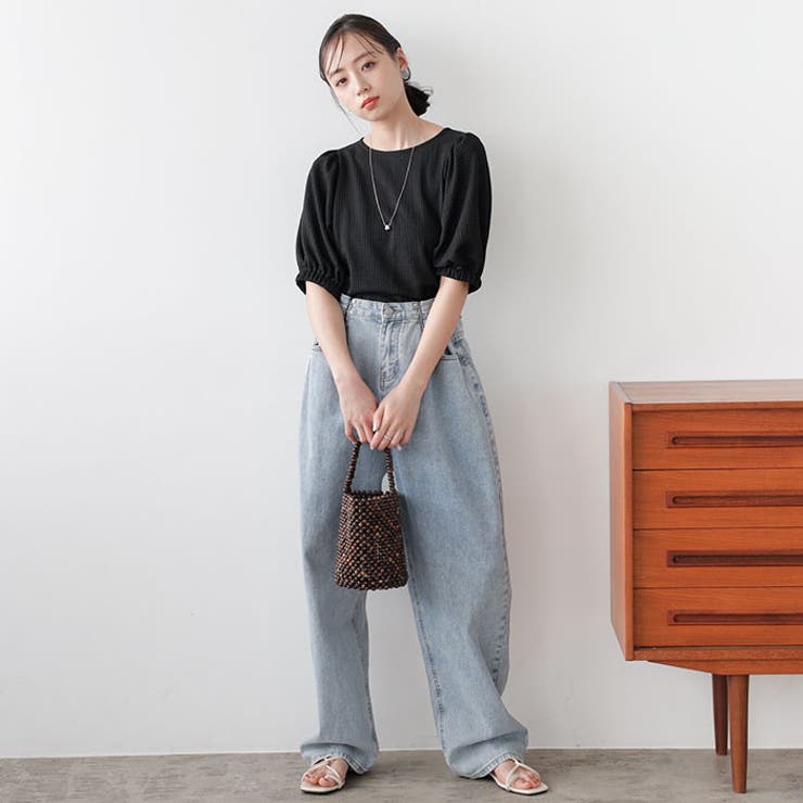 バルーンスリーブジャカードカットソー | GeeRA | 詳細画像18 