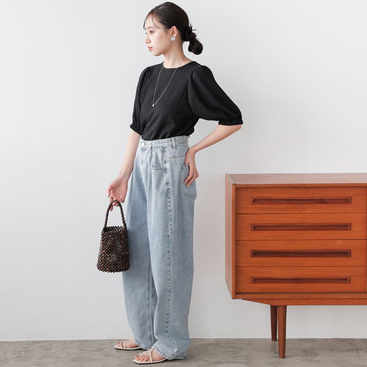 バルーンスリーブジャカードカットソー | GeeRA | 詳細画像19 