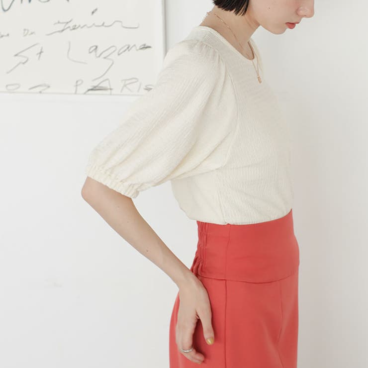 バルーンスリーブジャカードカットソー | GeeRA | 詳細画像26 