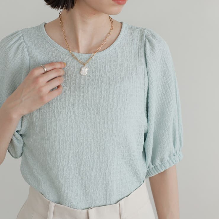 バルーンスリーブジャカードカットソー | GeeRA | 詳細画像32 