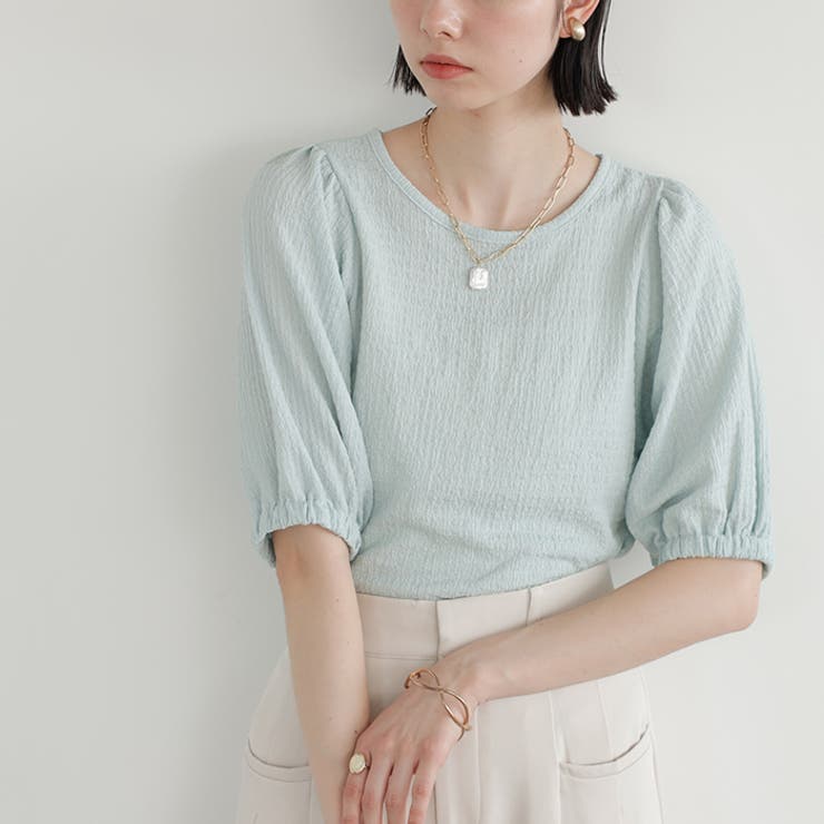 バルーンスリーブジャカードカットソー | GeeRA | 詳細画像34 