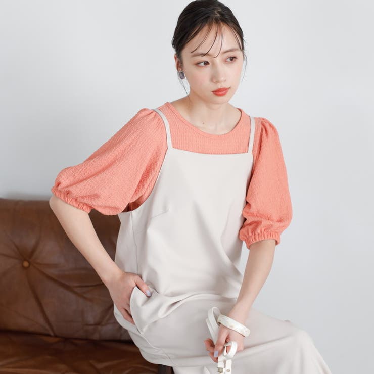 バルーンスリーブジャカードカットソー | GeeRA | 詳細画像9 