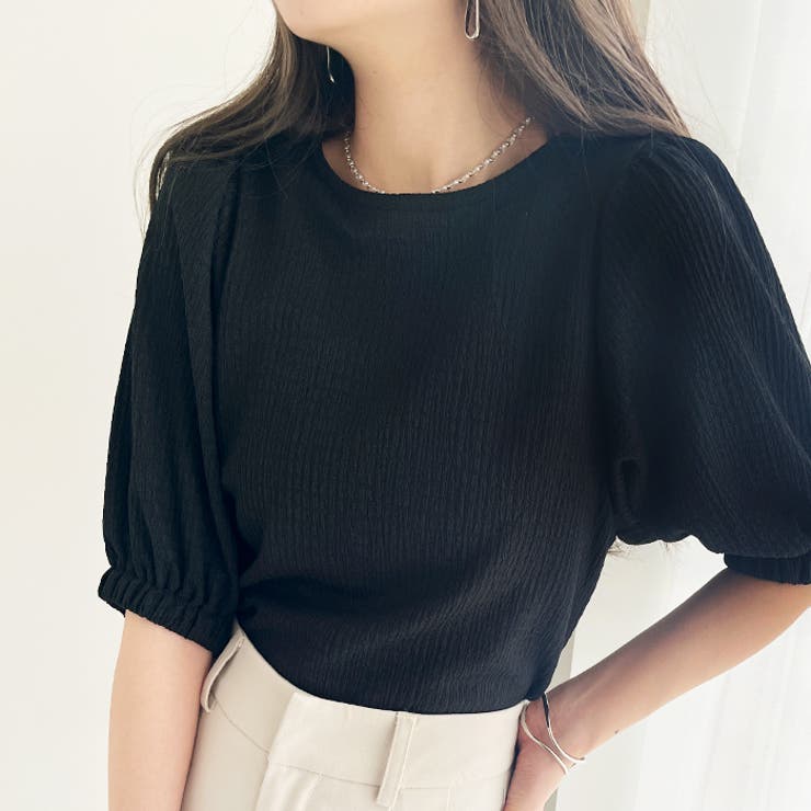 バルーンスリーブジャカードカットソー | GeeRA | 詳細画像22 