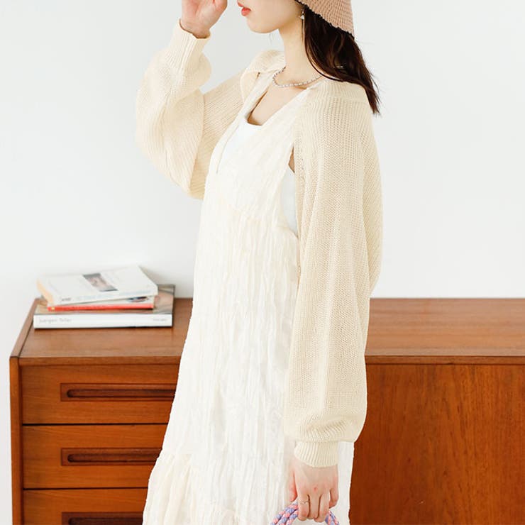 畦編ショートボレロカーディガン | GeeRA | 詳細画像16 