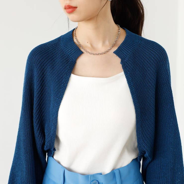 畦編ショートボレロカーディガン | GeeRA | 詳細画像2 