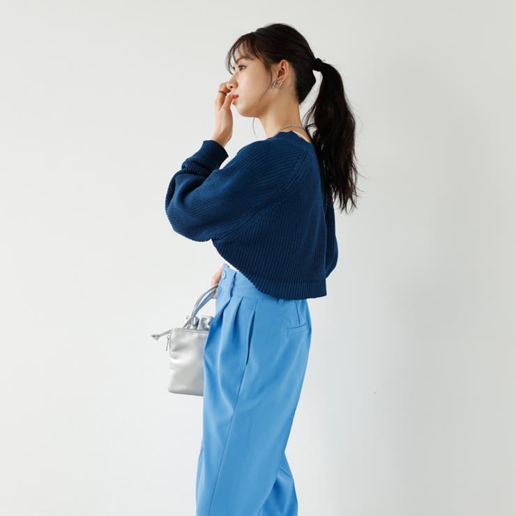 畦編ショートボレロカーディガン | GeeRA | 詳細画像7 