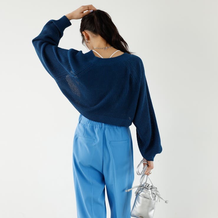 畦編ショートボレロカーディガン | GeeRA | 詳細画像8 