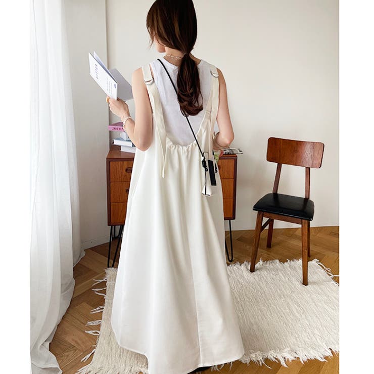 異素材ベルトリネンタッチワンピース | GeeRA | 詳細画像2 