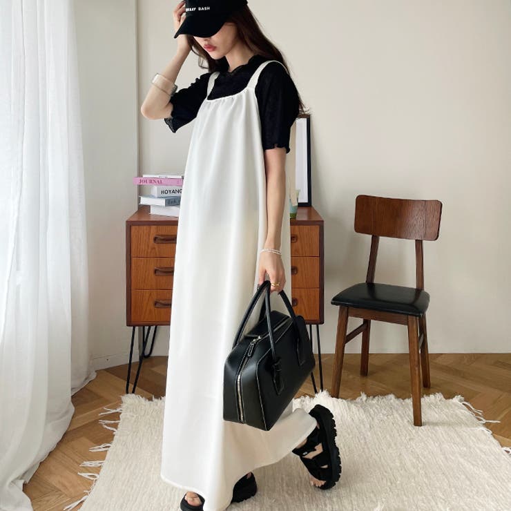 異素材ベルトリネンタッチワンピース | GeeRA | 詳細画像5 