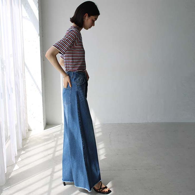 マルチボーダー5分袖リブカットソー | GeeRA | 詳細画像12 