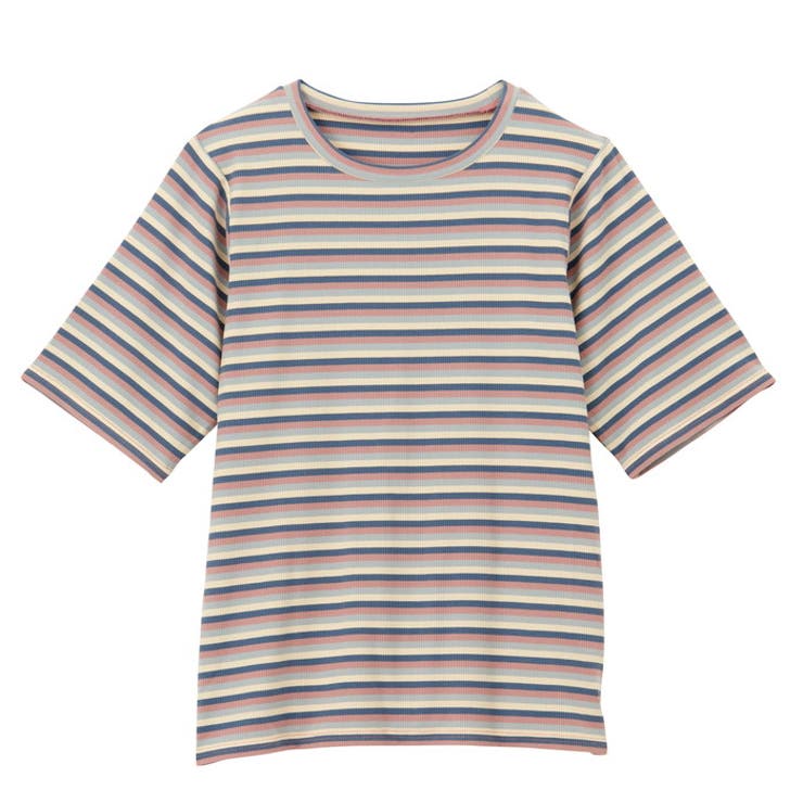 マルチボーダー5分袖リブカットソー | GeeRA | 詳細画像53 