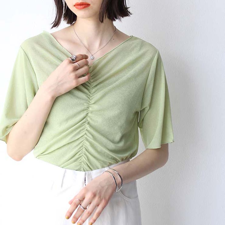 Vネックシャーリングカットソー | GeeRA | 詳細画像6 