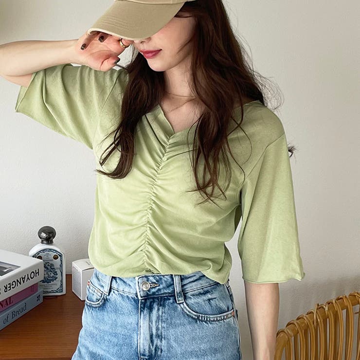 Vネックシャーリングカットソー | GeeRA | 詳細画像3 