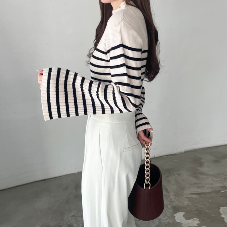 ハイネックフレアースリーブリブニット | GeeRA | 詳細画像61 