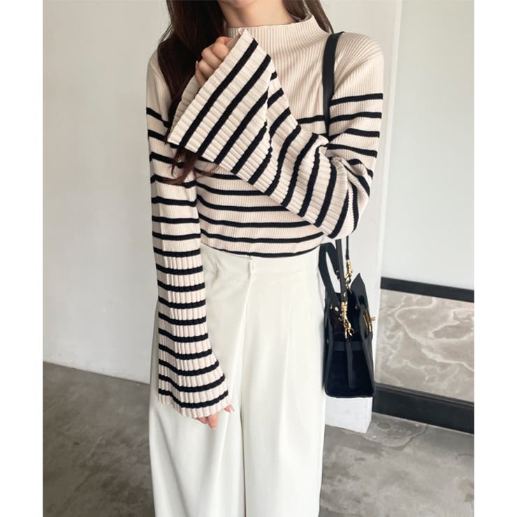 ハイネックフレアースリーブリブニット | GeeRA | 詳細画像63 