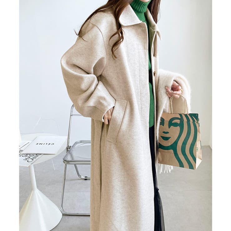 2WAYカラーフェイクウールコート[品番：GERW0010346]｜GeeRA