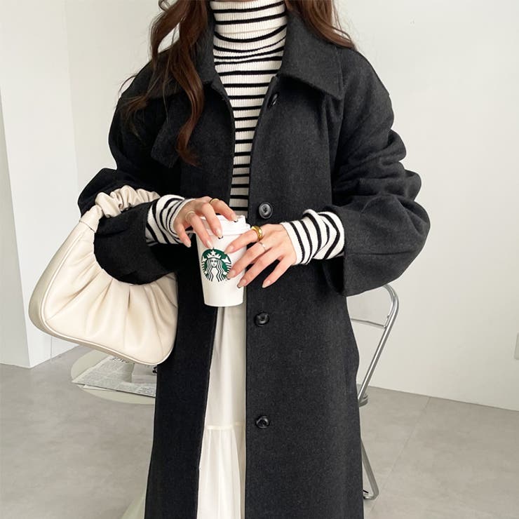 2WAYカラーフェイクウールコート[品番：GERW0010346]｜GeeRA