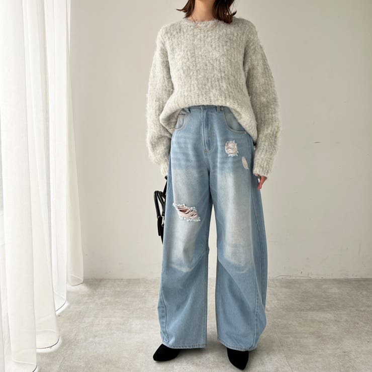 ダメージカーブデニムパンツ | GeeRA | 詳細画像7 