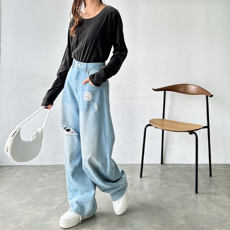 ダメージカーブデニムパンツ | GeeRA | 詳細画像5 